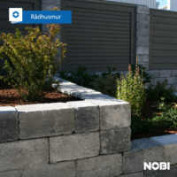 NOBI Rådhusmur - stablemur / kubbemur i betong
