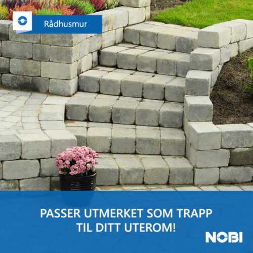 Rådhusmur trapp betong