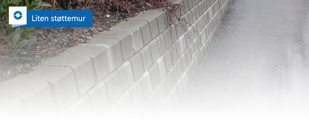 liten støttemur betong nobi