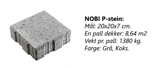 nobi p-stein permeabelt dekke betong industri