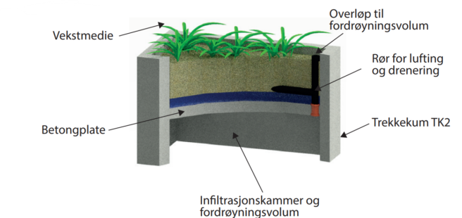 nobi regnbed illustrasjon oversikt