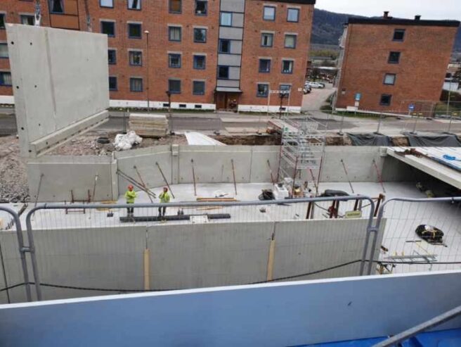 Veggelementer i betong fra NOBI - Veggelement og Hulldekke til parkeringshus Østlandet