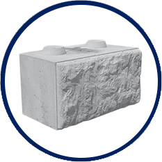 NOBI Stormur illustrasjon enkeltblokk støttemur betong