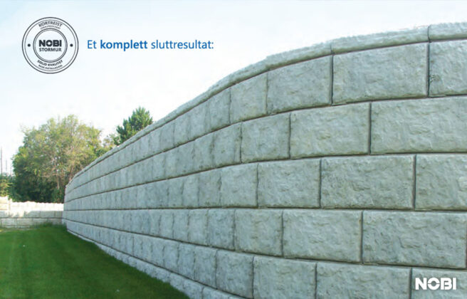NOBI STORMUR - en komplett støttemur i betong til prosjekter over hele Norge
