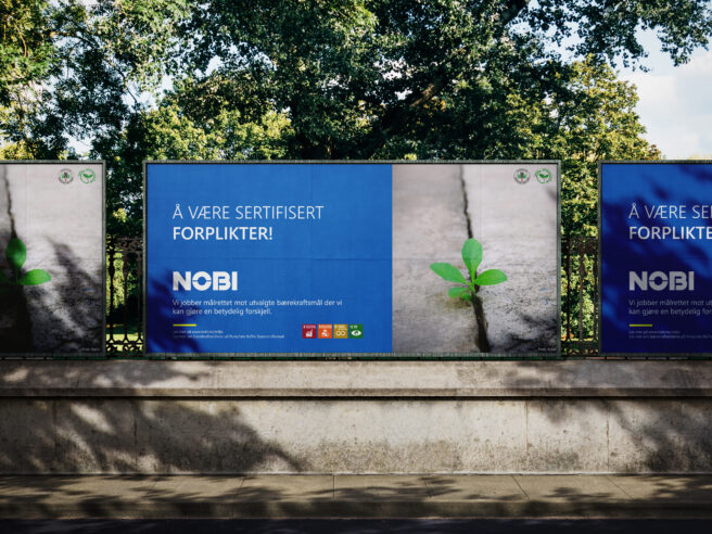 NOBI kvalitet miljø billboard park