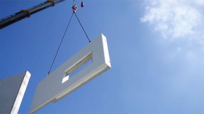 Prefabrikkerte veggelementer av betong