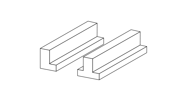 Prefabrikkerte bjelker av betong illustrasjon
