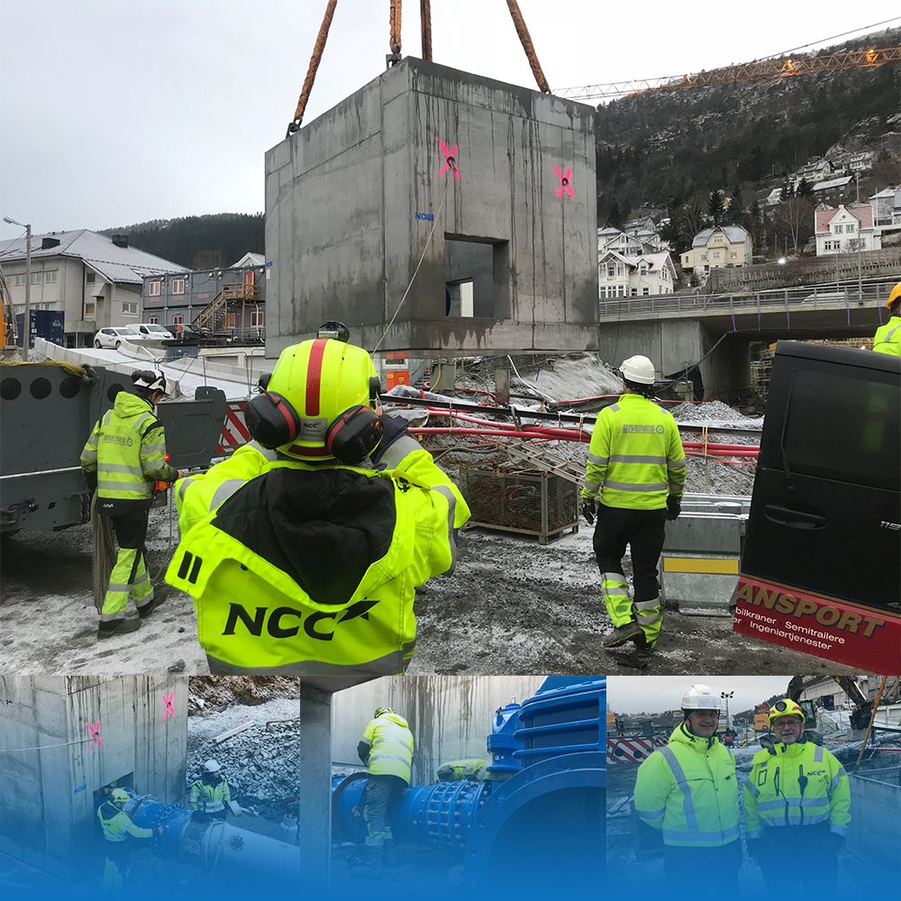 Prefabrikkert firkantkum - stor vannkum i betong fra NOBI